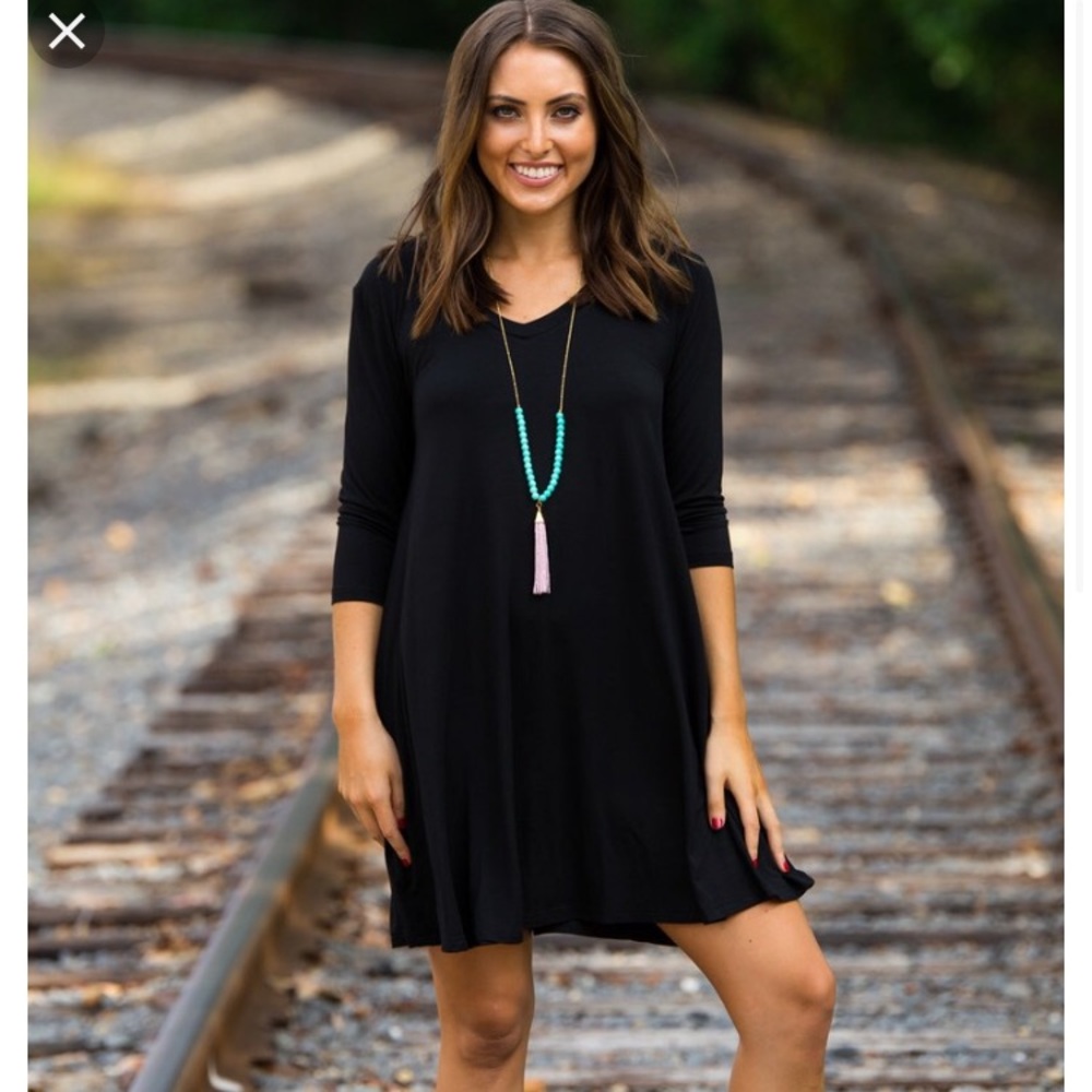 Piko 3/4 sleeve dress